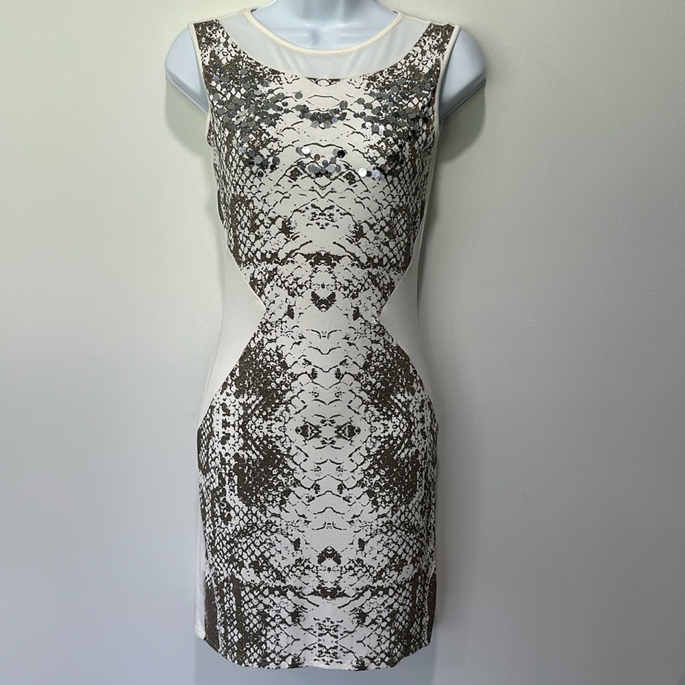 Beautiful silver sequin dress